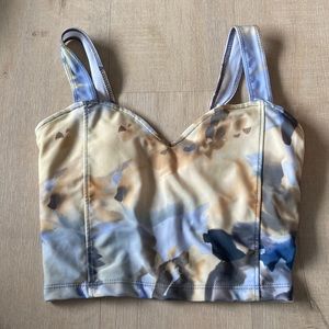 Kortni Jeane watercolor bathing suit top